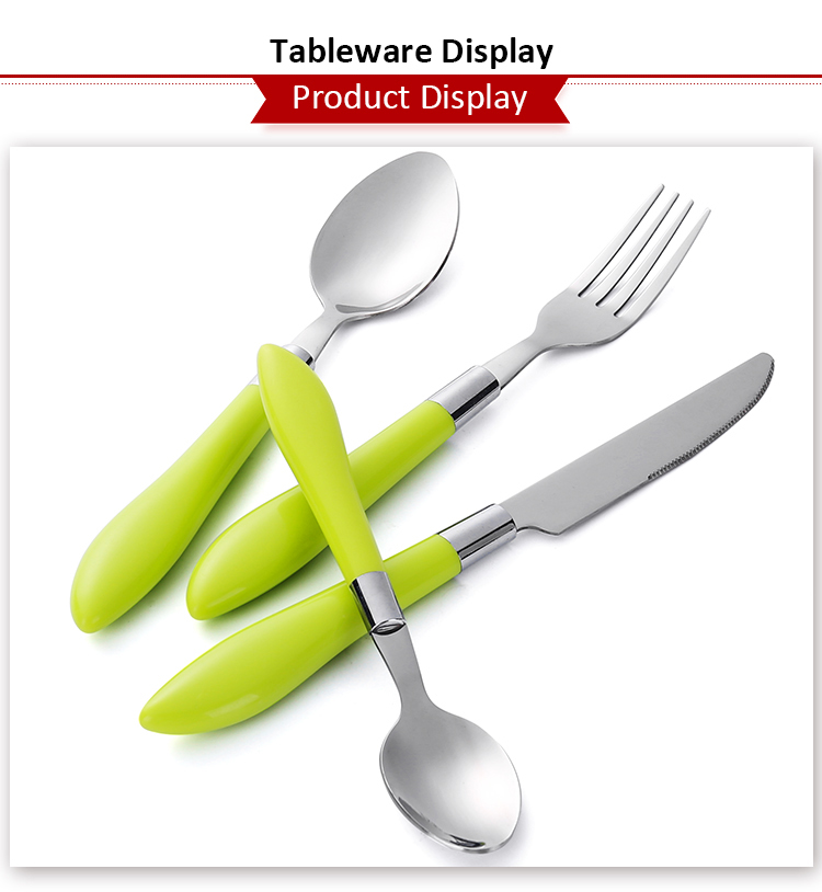 Elegant plastic cutlery set for hotel and restaurant