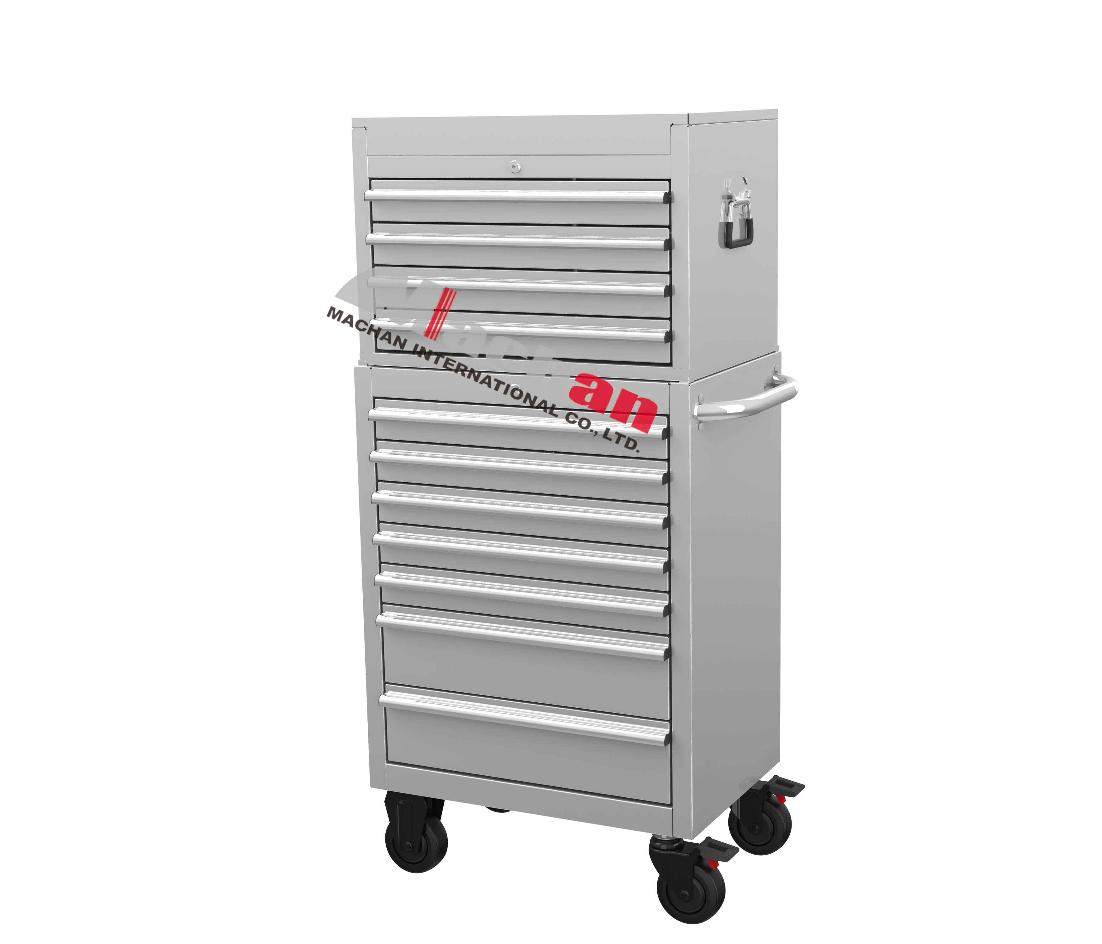 27'' stainless steel tool cabinet combo