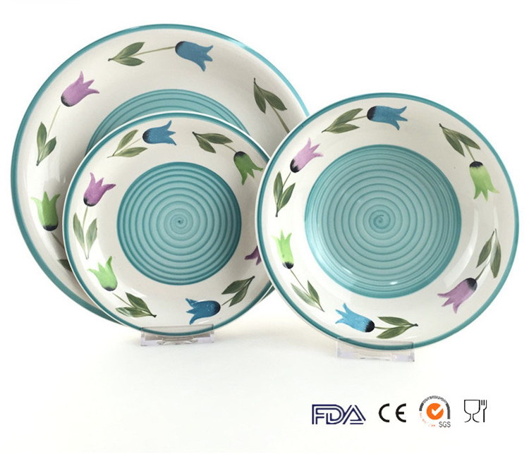 Hand-painted dinner set