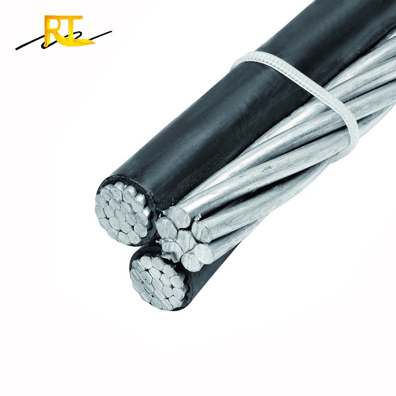0.6/1KV 4*50mm2 70mm2 95mm2 Aluminum Conductor PE/XLPE Insulated Aerial Bundled Cable Three Phase Overhead ABC Cable Duplex 4 Core 95mm Power Cable