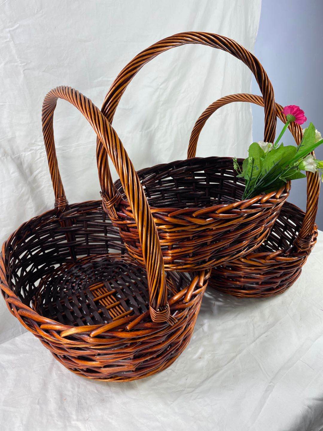 Creative handmade Christmas baskets