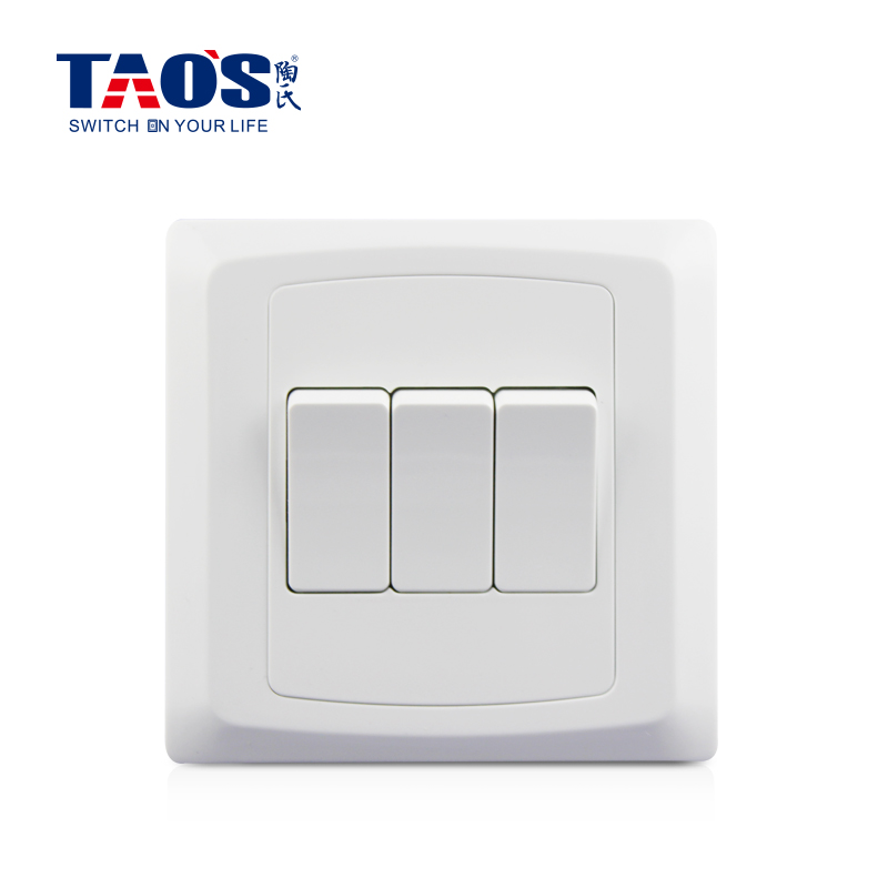 10A 3 gang 1 way / 2 way switch
