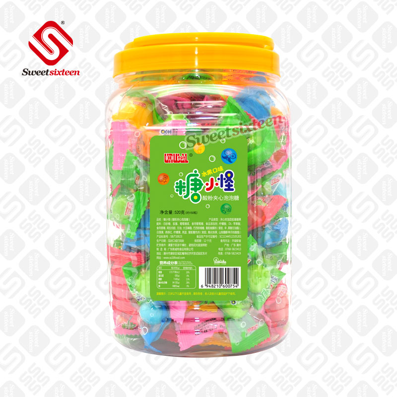 3.5g Printing Gumball With Sour Powder
