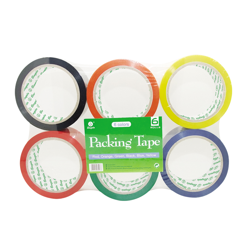 Colored Packing Tape for carton box sealing with strong adhesive and fresh color easy to identify (PS-004)