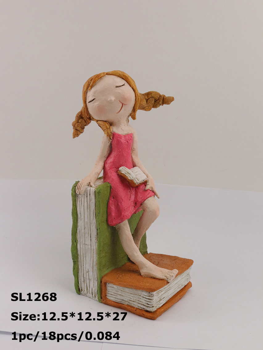Resin decorations - garden series-Girl