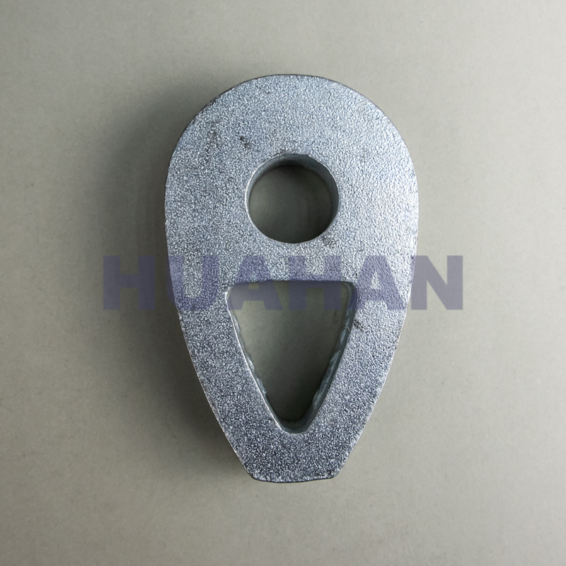 Din3091 Ductile Iron Wire Rope Thimble , S.c. Or Z.p.