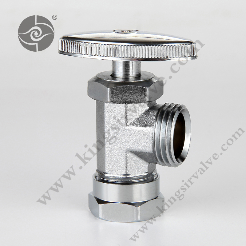 Chrome plated angle valve