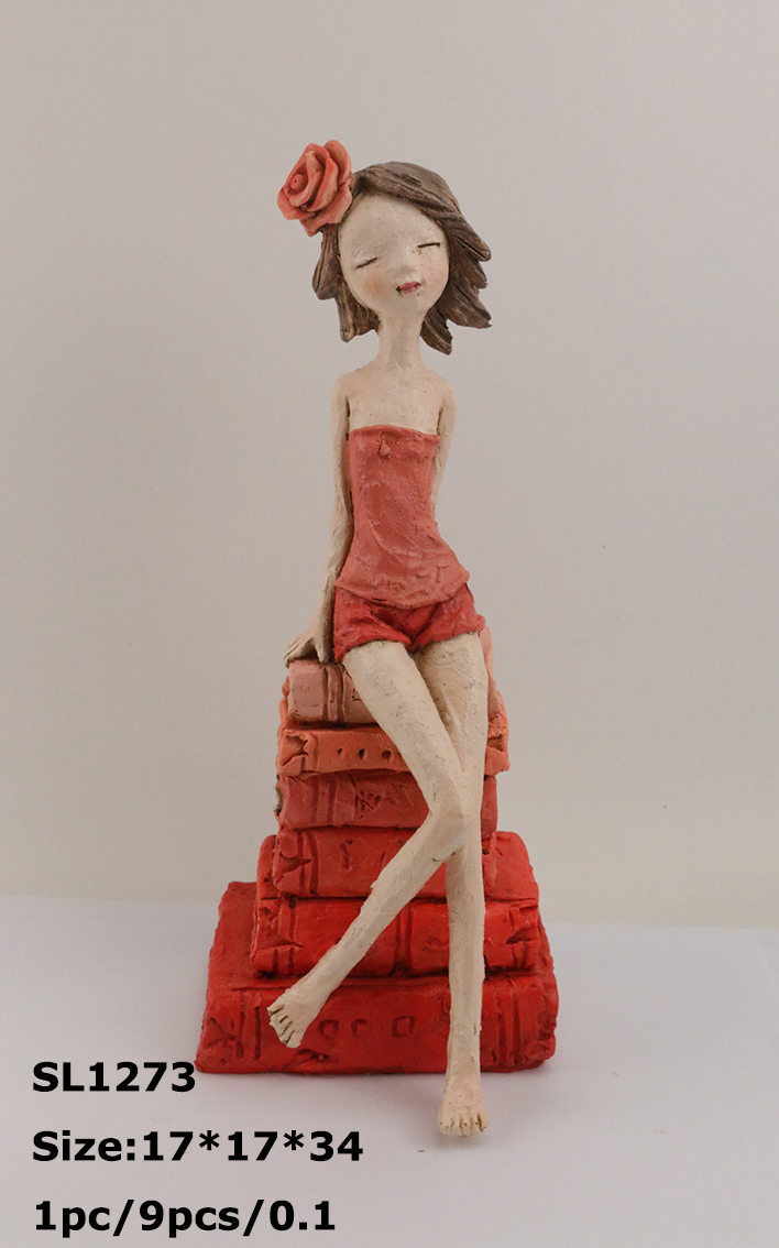 Resin decorations - garden series-Girl