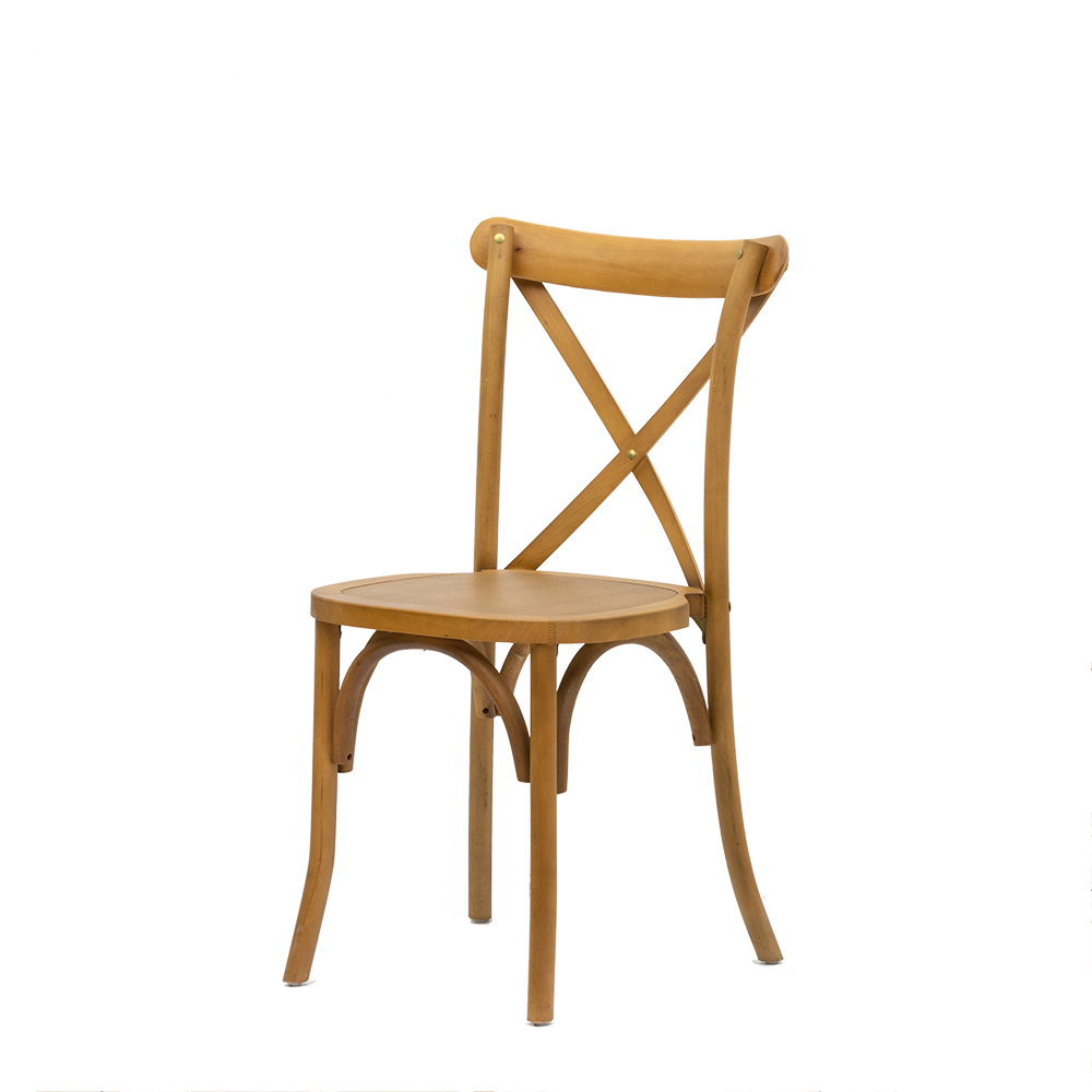 Wood Cross Back Chair