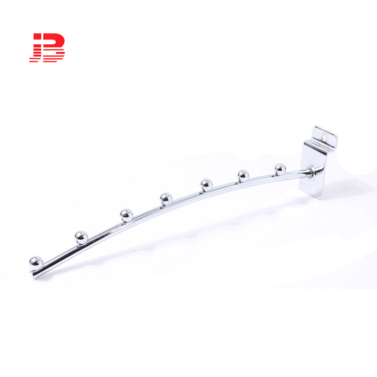 Slatwall display arch round tube with 7 beads