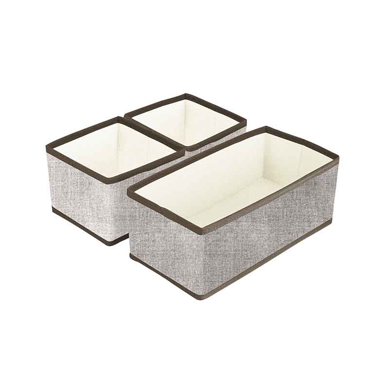 Non woven storage cube set of 3