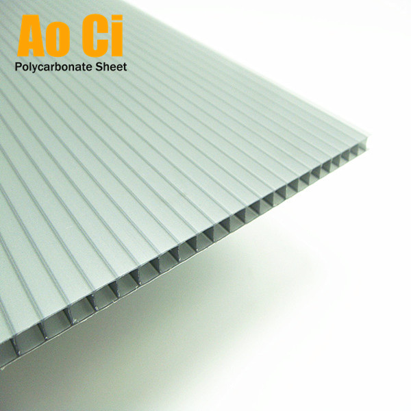 Reflective Gray Polycarbonate Skylight Roofing South America widely use