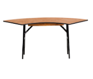 Serpentine Plywood Folding Table