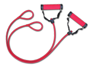 Resistance Band with Weight Handles