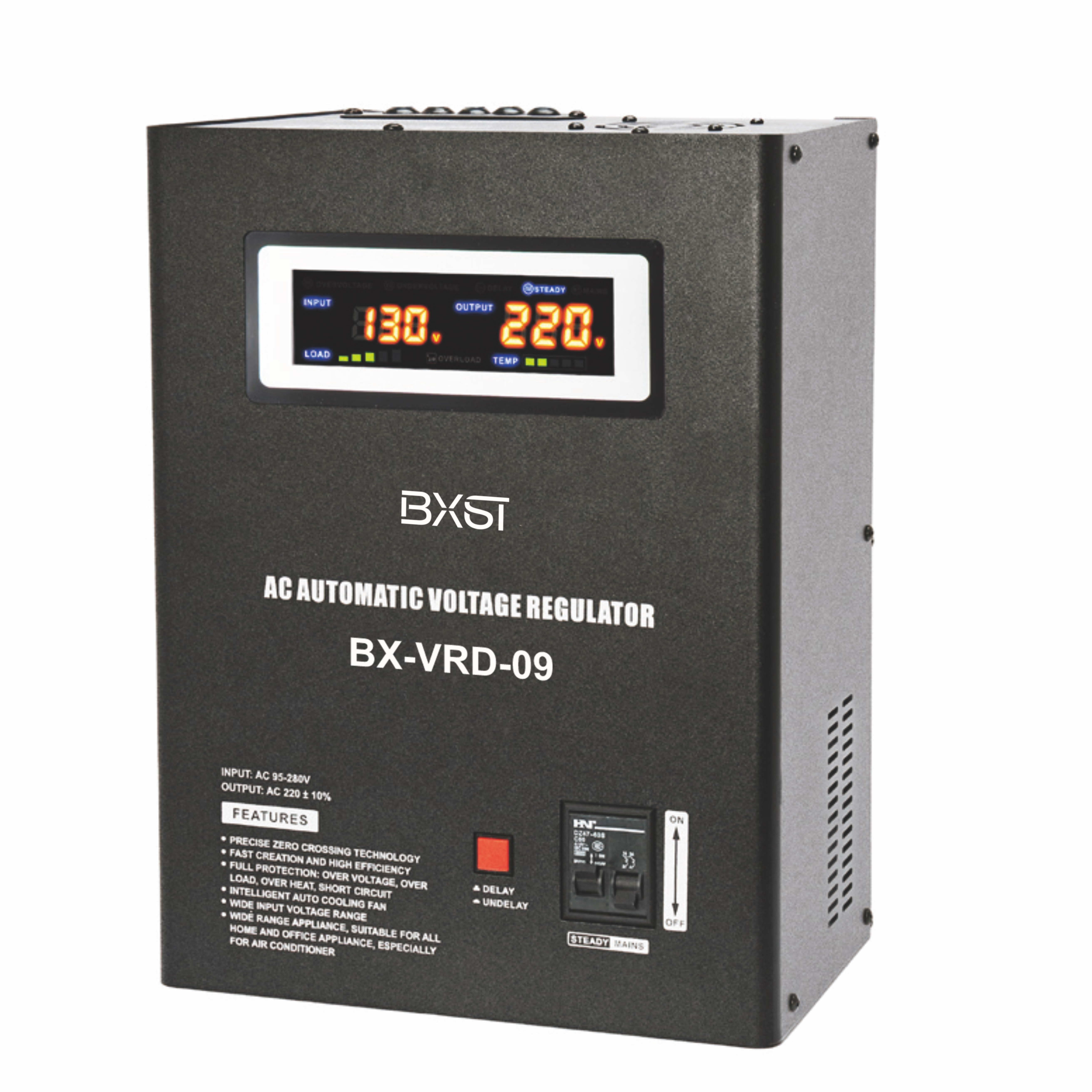 BX-VRD09 High Speed Electronic Voltage Regulator, Wide Range AC Automatic Voltage Regulator
