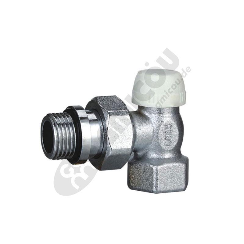 Angle backwater valve with female thread