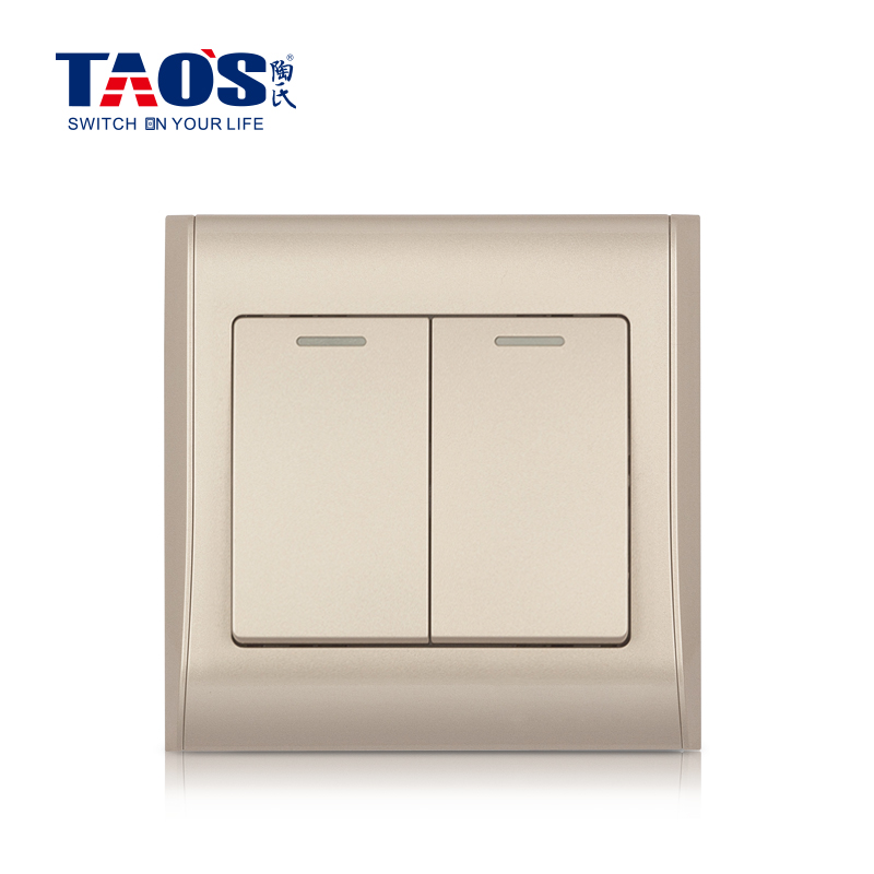 10A 2 gang 1 way / 2 way switch(wide dollly)+fluorescent strip