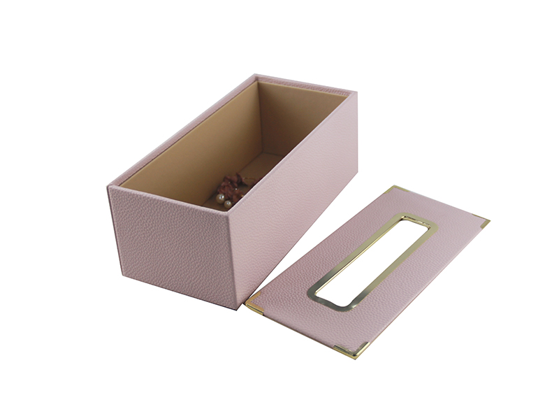 Chinese Factory Hotel Office Home PU Leather Facial Tissue Box