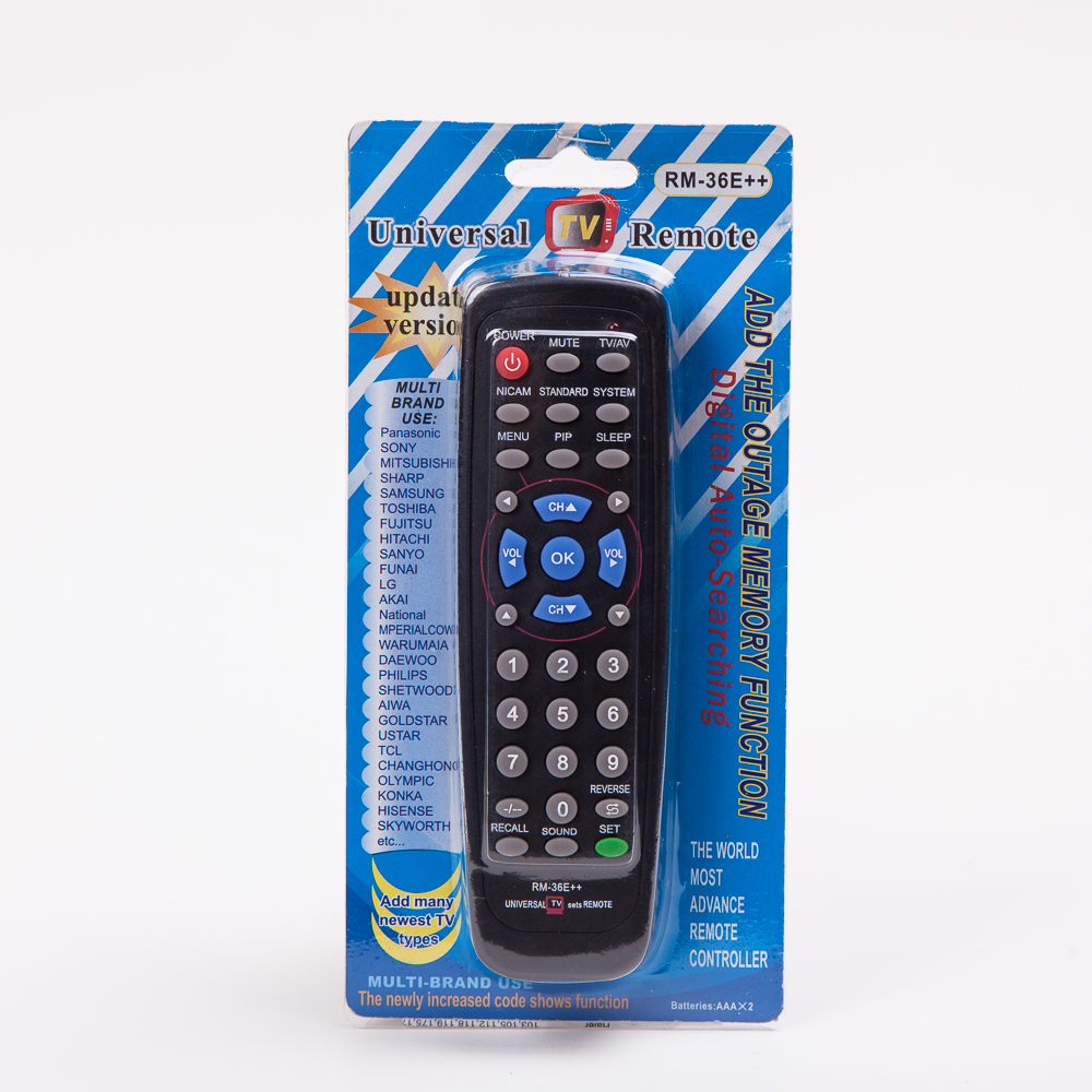 Universal TV remote control