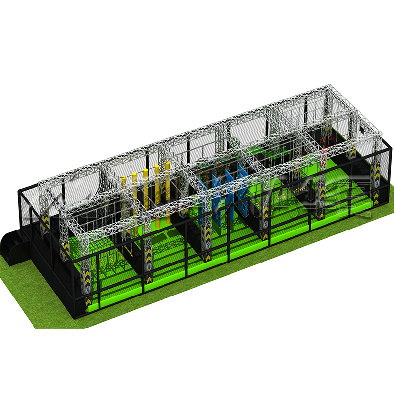 Professional new design colorful commercial adult indoor ninja warrior courses sets