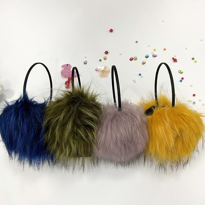 E1 Winter Cold Weather Outerwear Earmuffs with Soft Earmuffs Warm Faux Fur Earmuffs
