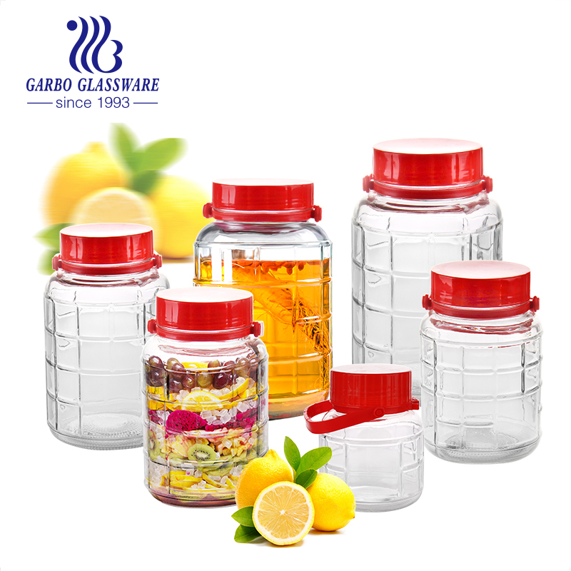 5L big glass beverage dispenser