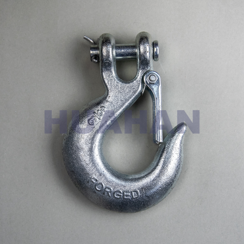 Clevis Slip Hook With Latch , S.c. Or Z.p.