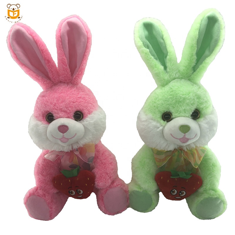 high quality Valentine's Day stuffed rabbit with heart plush toy