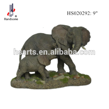 9"poly resin elephant indoor decorative animal statues