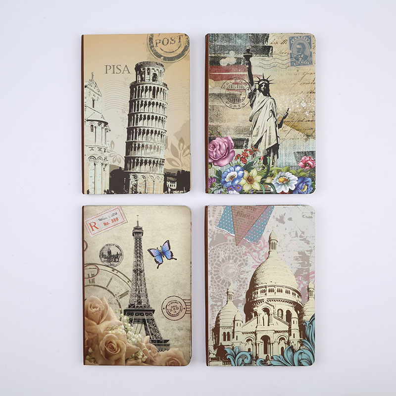 WANSHIFA 2021 Creative Design Color Printed Hard Cover Notebook
