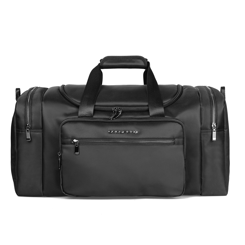 Custom mens travel shoulder bag large business waterproof duffle bag with shoe compartment