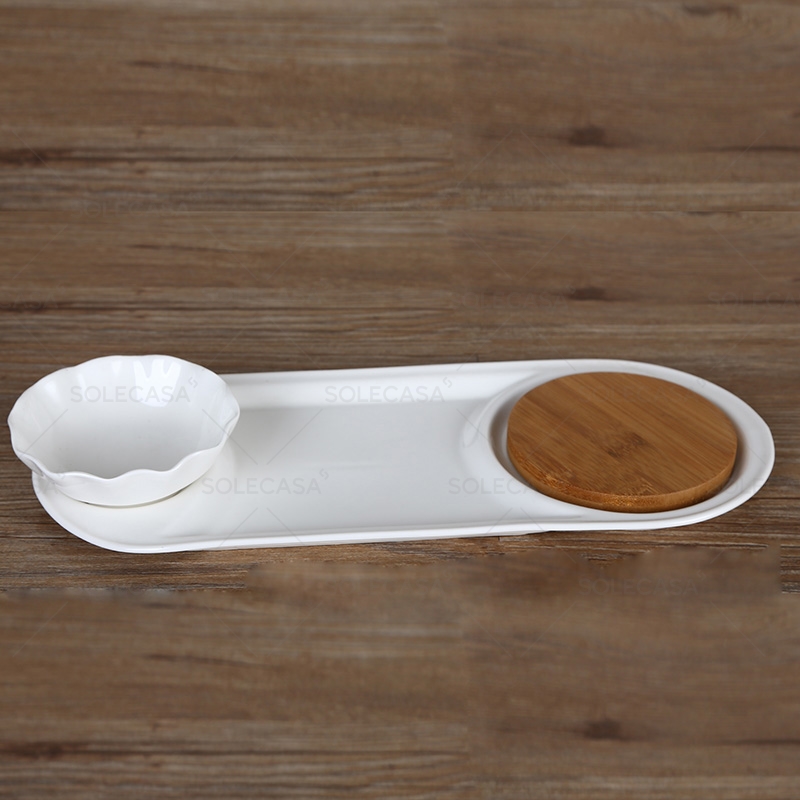 plates with wood