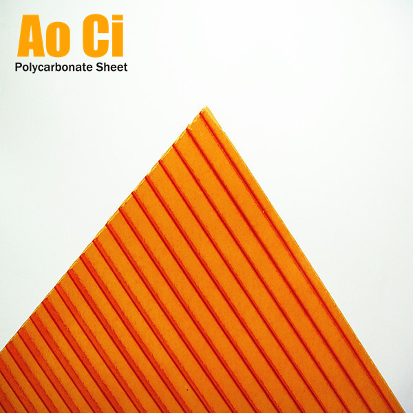 Frosted Orange PC Hollow Sheet GreenHouse