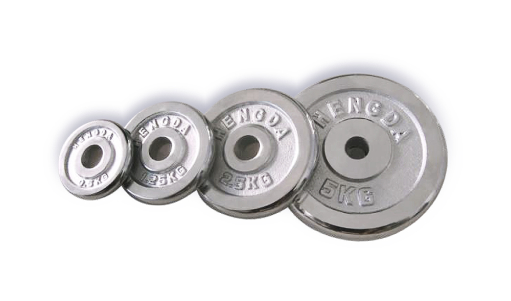 Chrome weight plate