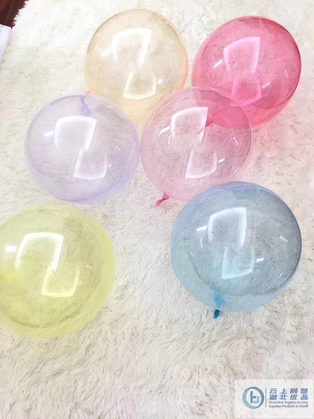 Transparent crystal latex balloons