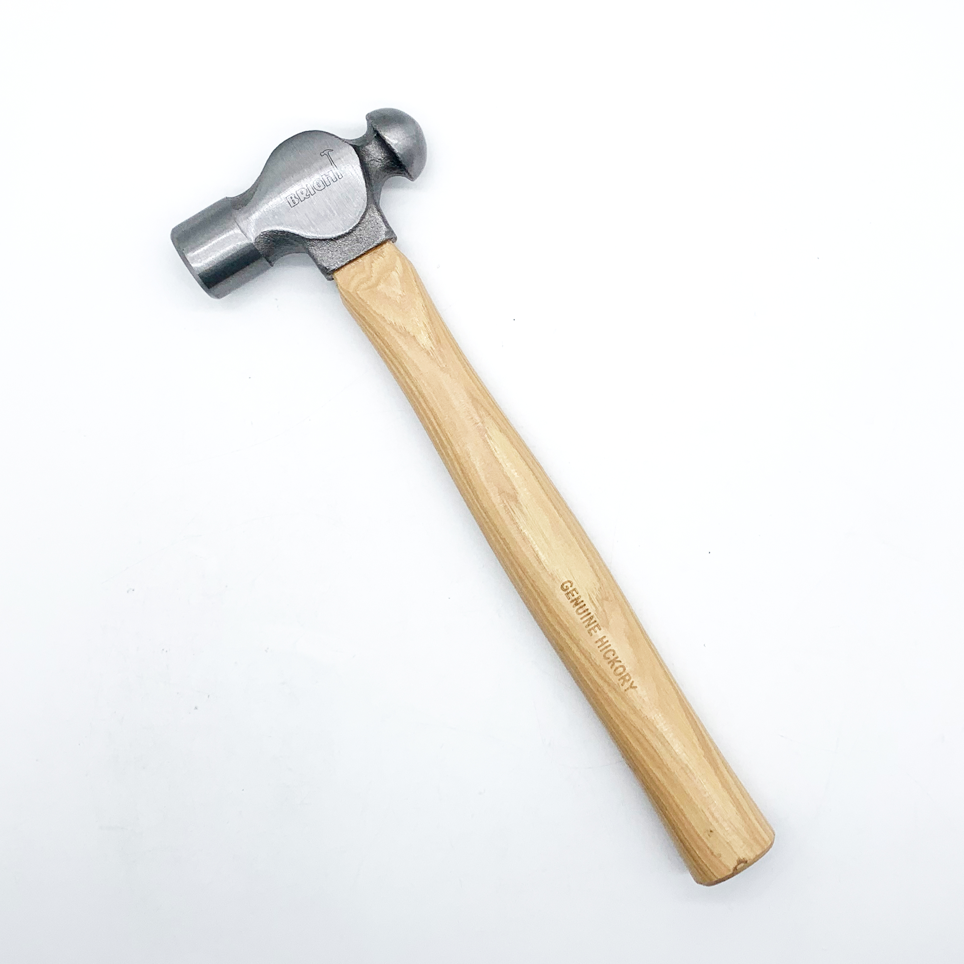 Ball pein hammer with hickory handle