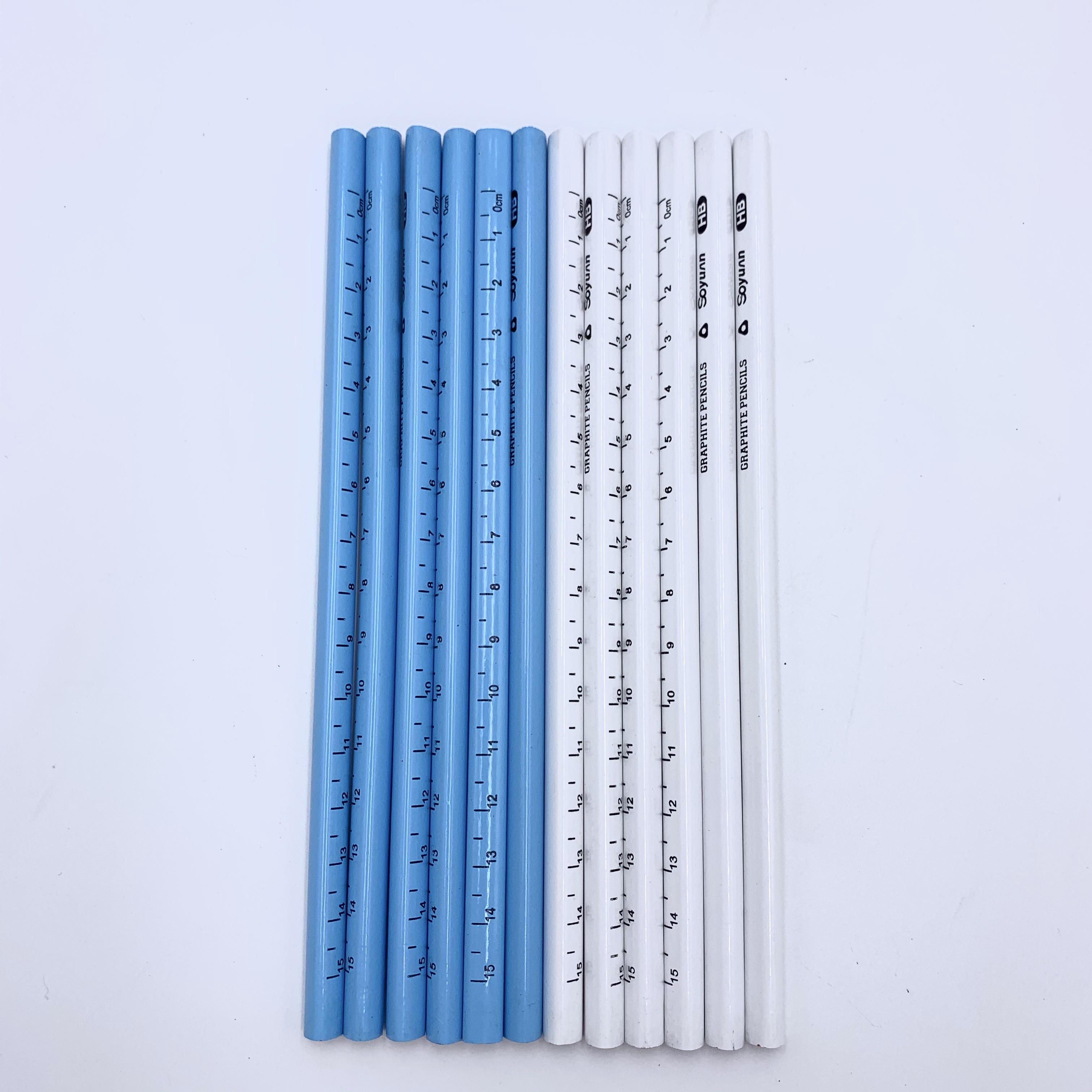 Triangle pencil with ruler