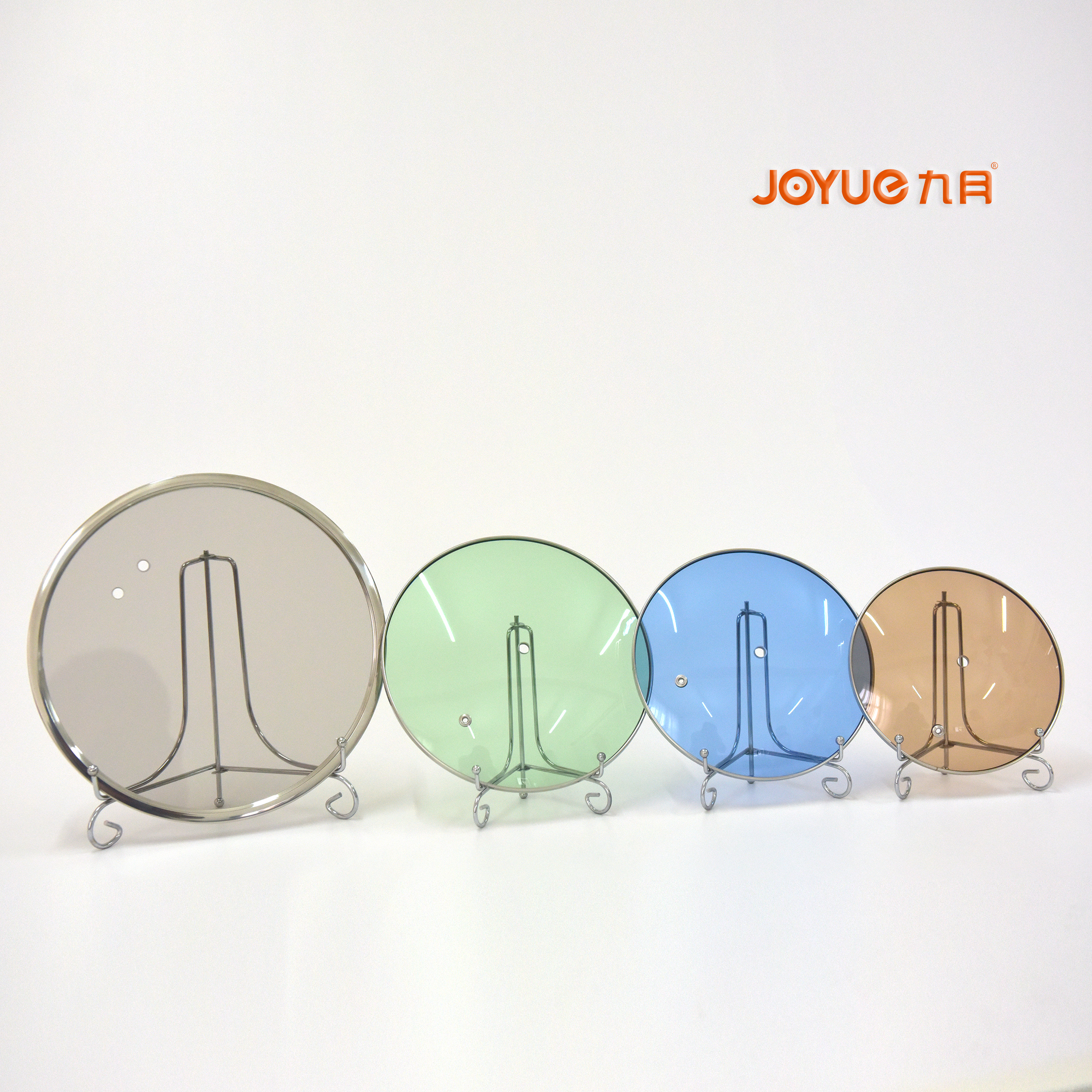 Color tempered glass lid