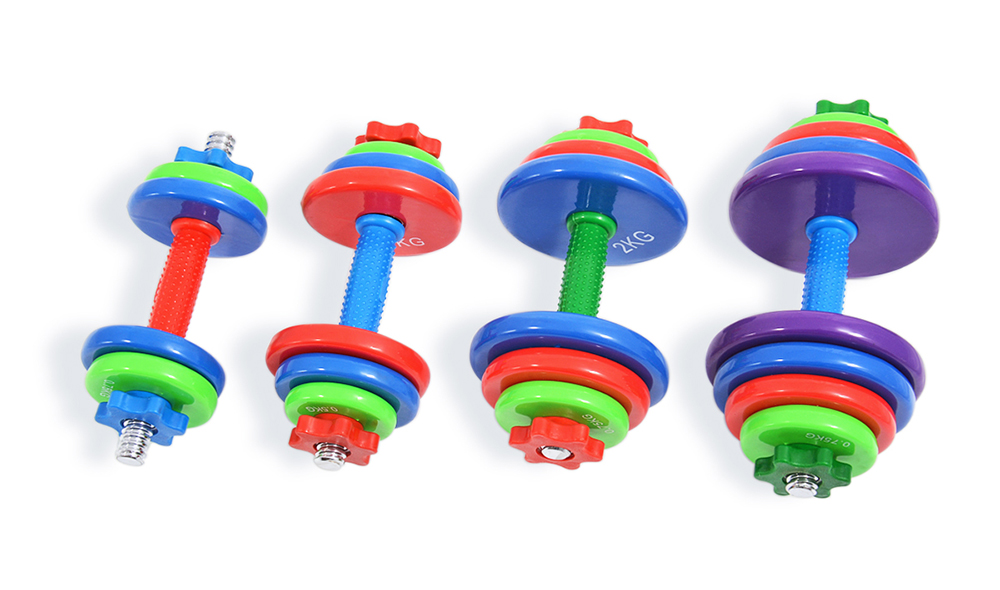 Color dipping dumbbell
