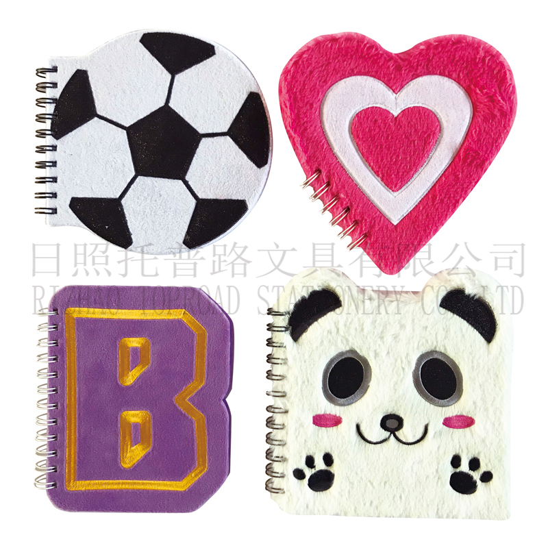 Shaped Plush Spiral Notebook