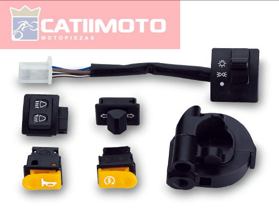 Motorcycle five small switches