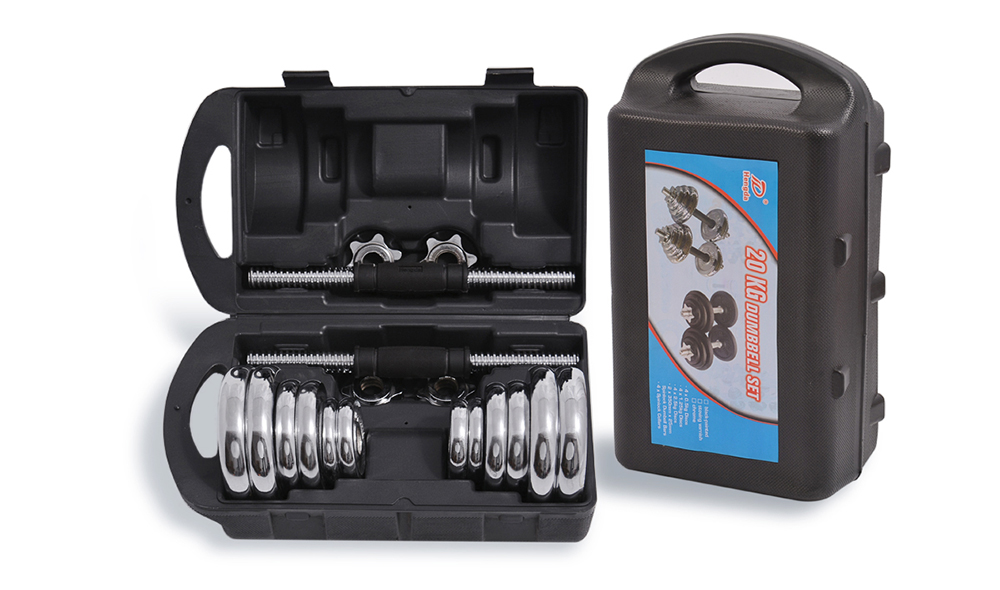 15/20KG chrome dumbbell set