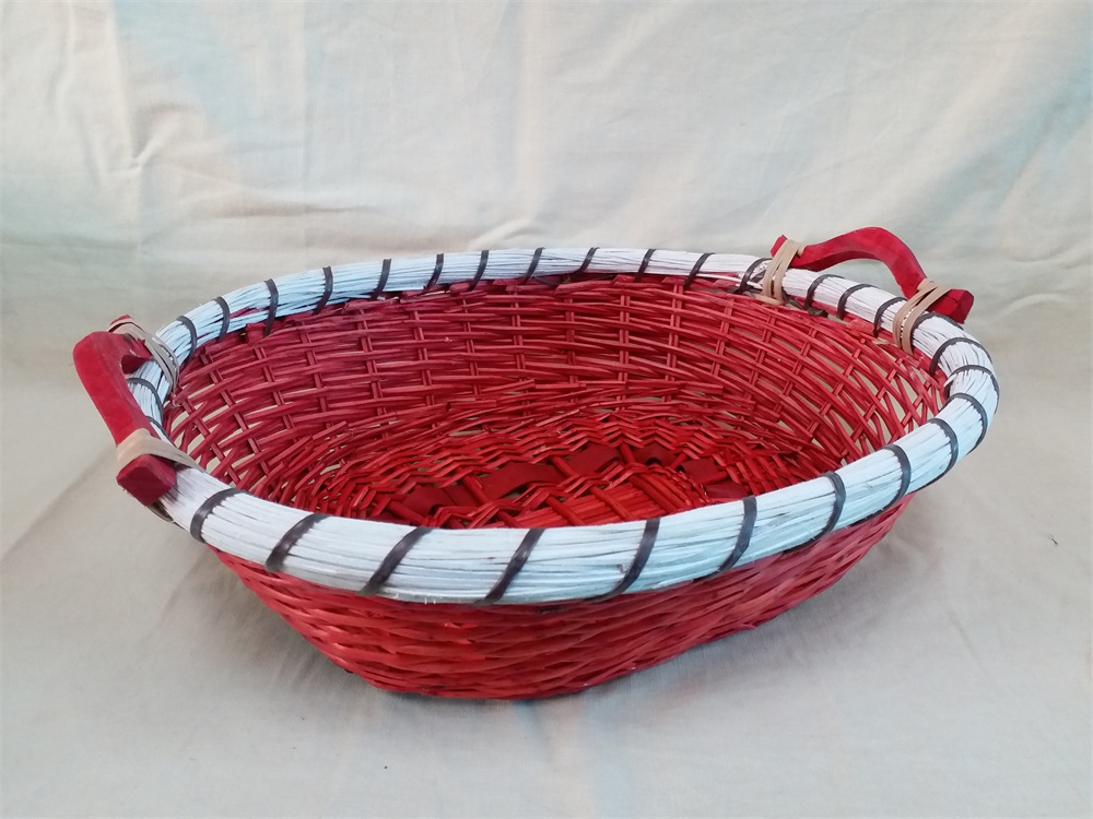 Gushi Yufeng handmade woven basket wicker tray gift basket gift packing basket fruit basket Christmas basket tray