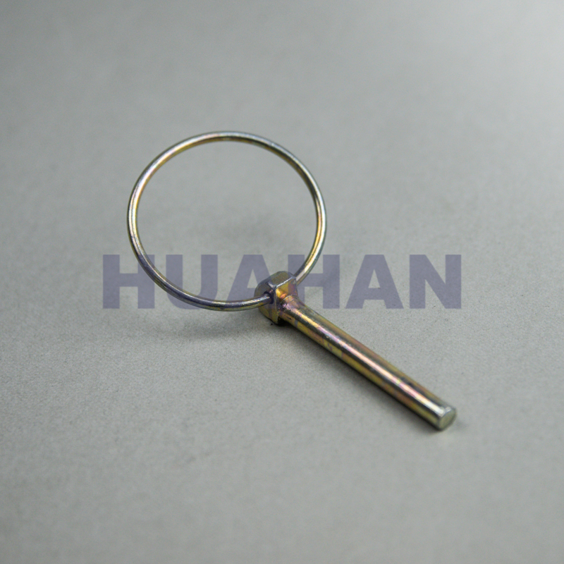 Safety Pin Ring / Linch Pin ,yellow Chromated