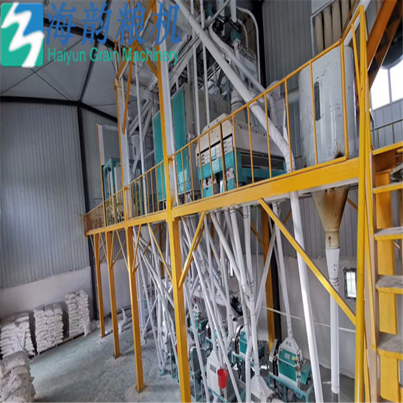 Haiyun grain machinery 60tons of maize flour mill machine plant