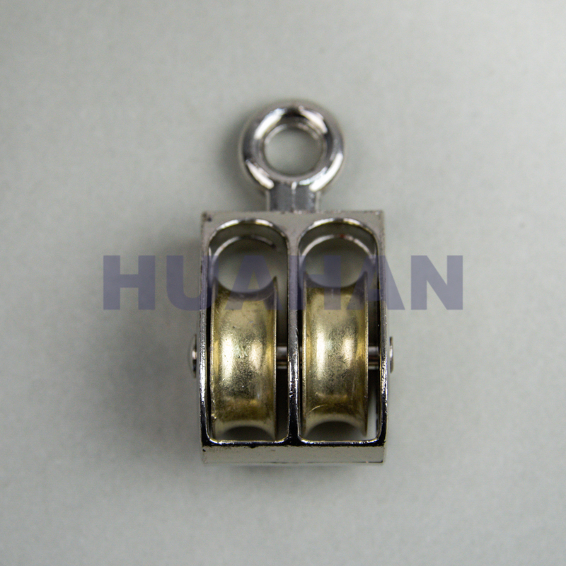 Die Casting Double Pulley , Zinc Alloy,nickel Plated