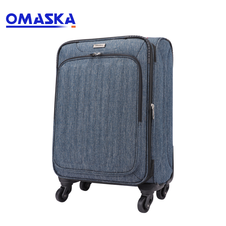-1- Custom high quality nylon men EVA shell front panel 20 24 28 inch gray trolley bags