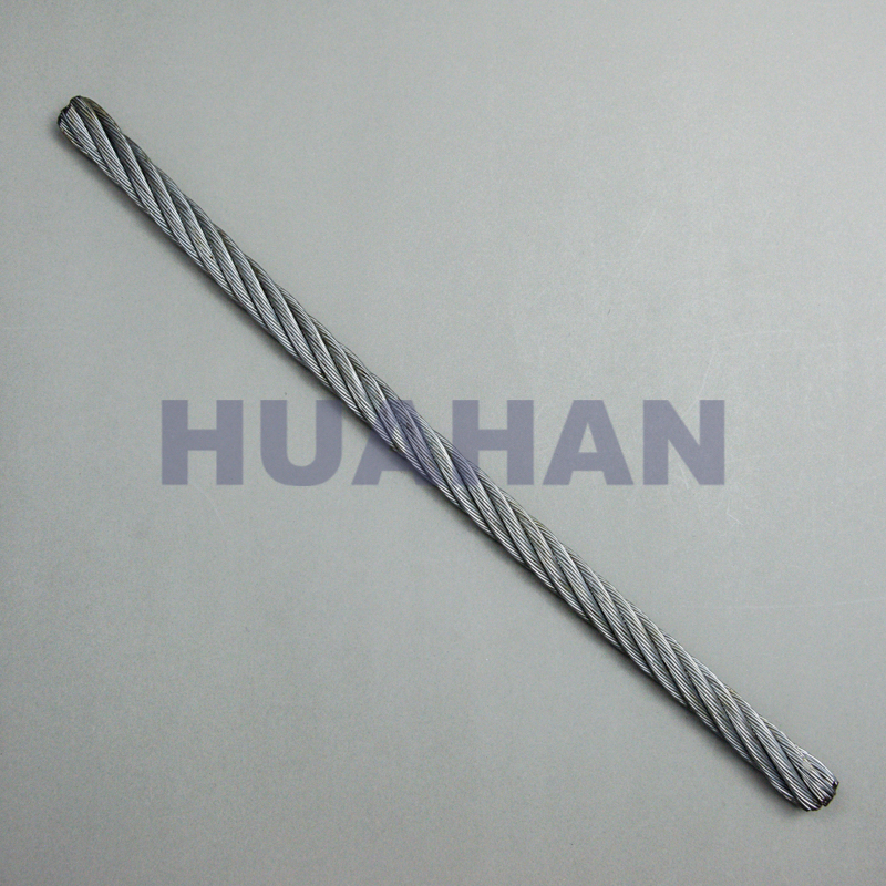 Point Contacted Steel Wire Rope, Construction 1*7-7*19