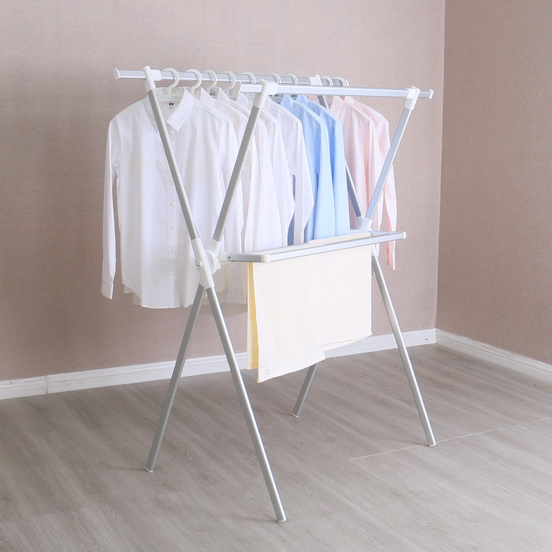 portable alumimun clothes drying rack for indoor or outdoor folding drying clothes rack