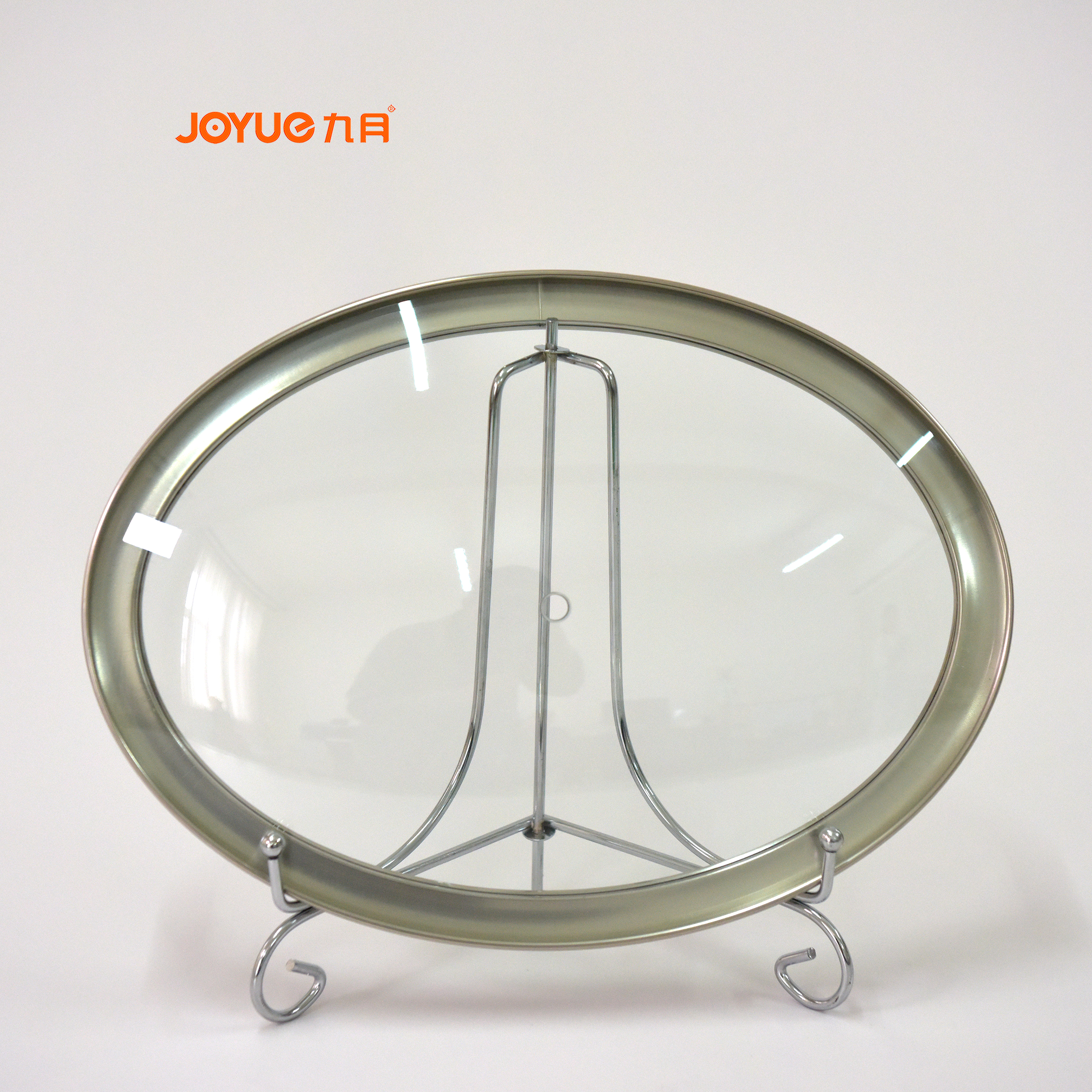 Oval tempered glass lid